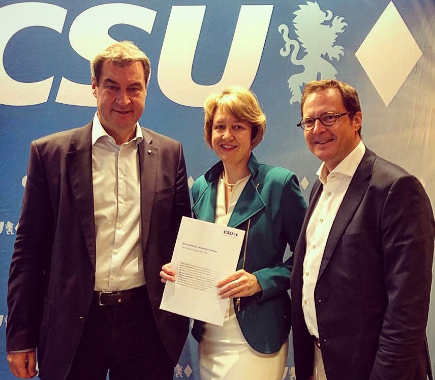 Ministerpräsident Söder mit DR. Anja Weisgerber und Dr. Martin Huber